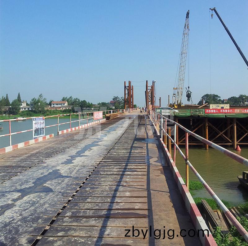 中鐵十局巢湖旅游大道杭埠河大橋鋼平臺(tái)